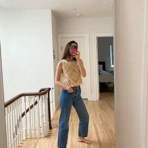 Crochet Sleeveless Tank Top Vest